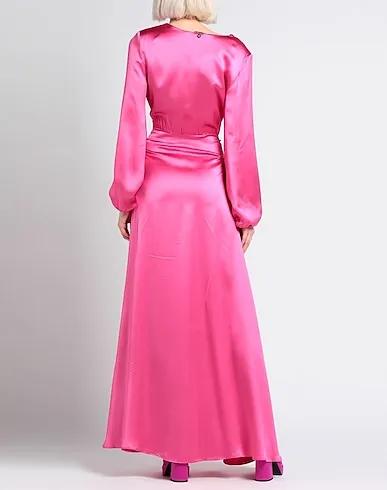 Fuchsia Satin Elegant dress