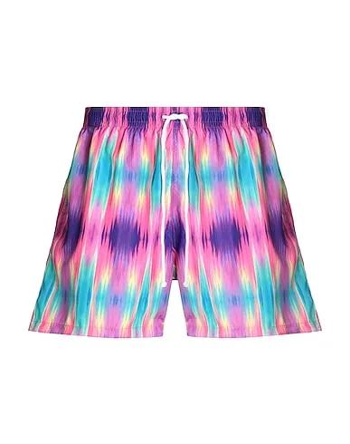 Fuchsia Swim shorts PRINTED RECYCLED POLY SWIM TRUNK