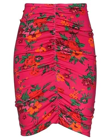 Fuchsia Synthetic fabric Mini skirt