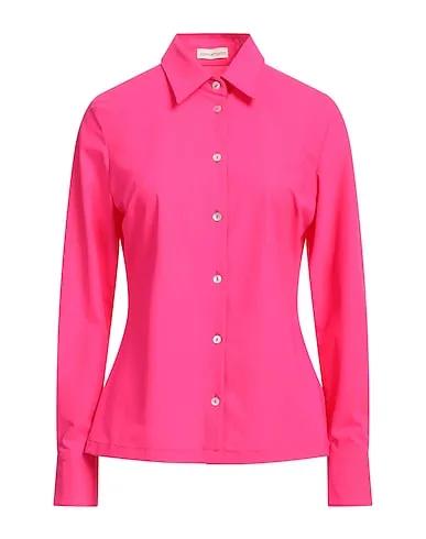 Fuchsia Synthetic fabric Solid color shirts & blouses