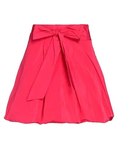 Fuchsia Taffeta Mini skirt