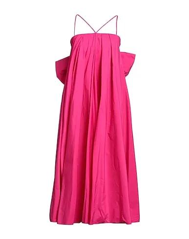 Fuchsia Techno fabric Midi dress