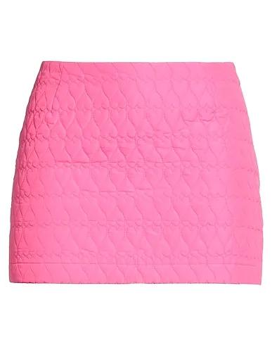 Fuchsia Techno fabric Mini skirt