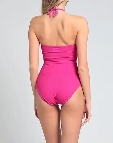 Fuchsia Tulle One-piece swimsuits