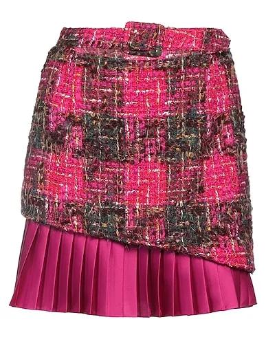 Fuchsia Tweed Mini skirt