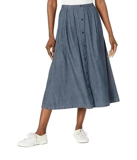 Full-Length A-Line Skirt