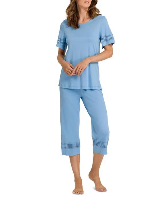 Gaia Lace Trim Pajama Set