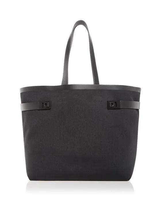 Gancini Buckle Large Canvas Tote
