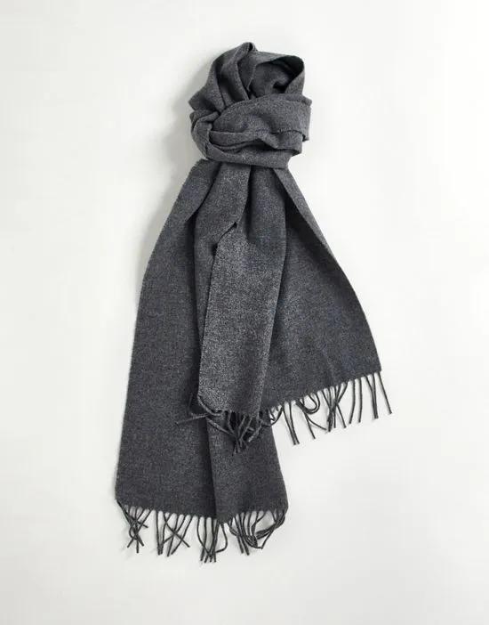 GANT wool scarf in gray with small heritage logo