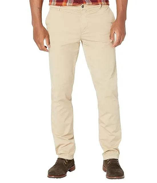 Garment Dyed Chino Trousers w/ Back Pockets