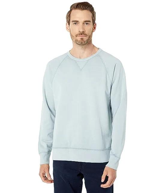 Garment-Dyed Crew Neck Sweatshirt