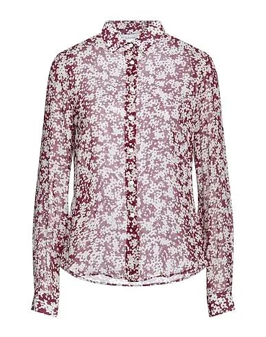 Garnet Chiffon Patterned shirts & blouses