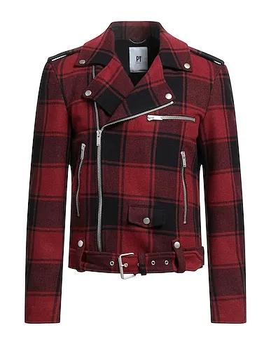 Garnet Flannel Biker jacket