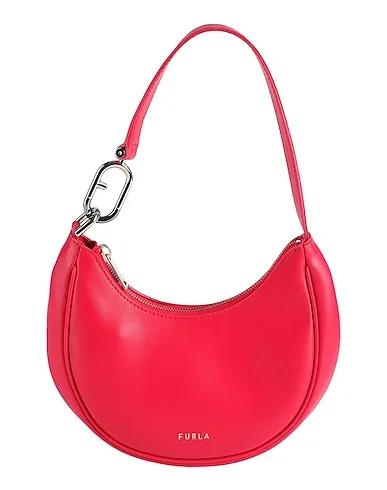 Garnet Leather Handbag FURLA PRIMAVERA S SHOULDER BAG 
