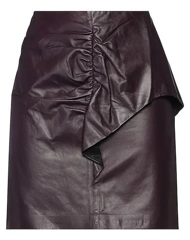 Garnet Leather Mini skirt