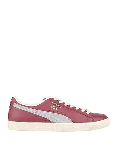 Garnet Leather Sneakers Clyde Base