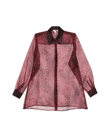 Garnet Patterned shirts & blouses PINK ANIMAL PRINT ORGANZA OVERSIZED SHIRT
