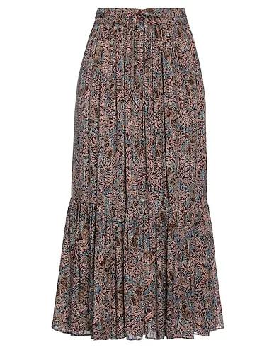 Garnet Plain weave Midi skirt