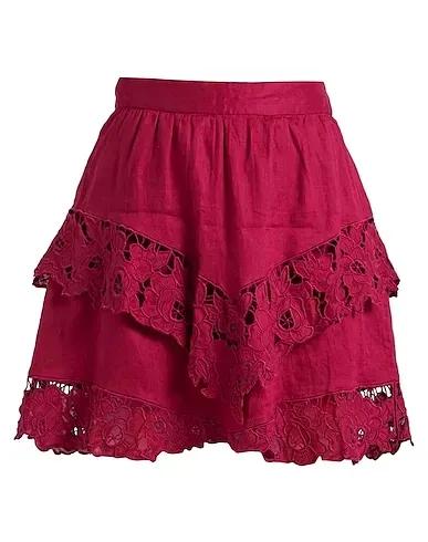 Garnet Plain weave Mini skirt