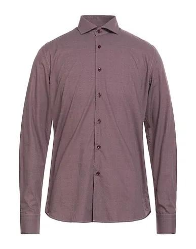 Garnet Plain weave Patterned shirt