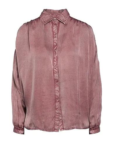 Garnet Satin Patterned shirts & blouses
