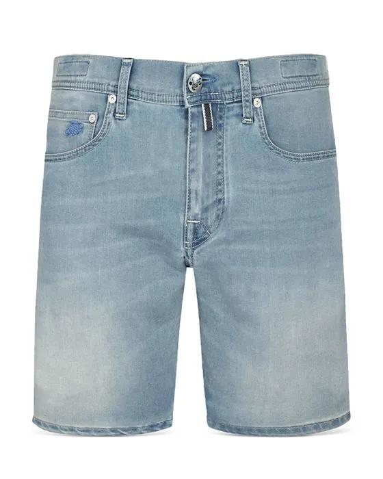 Garonne Cotton Denim Regular Fit Shorts