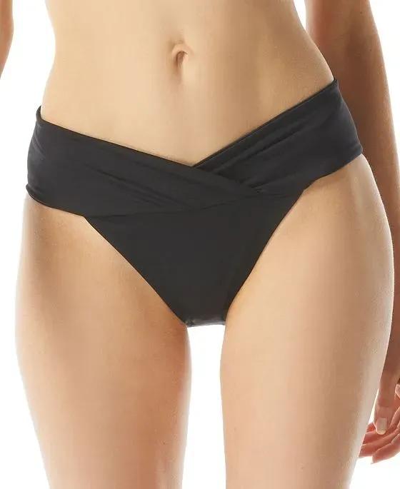 Gathered-Waist Euro Bikini Bottom