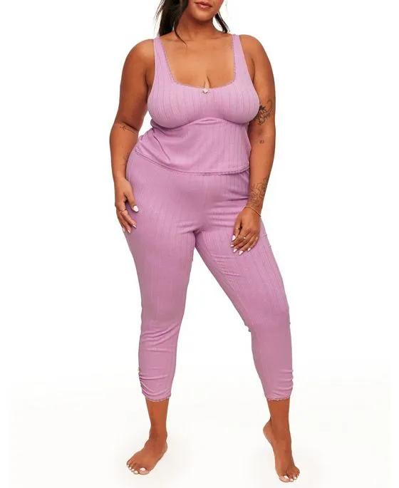Gema Women's Plus-Size Pajama Tank & Leggings Set