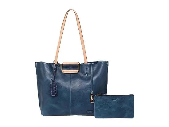 Genuine Leather High Hill Tote Bag