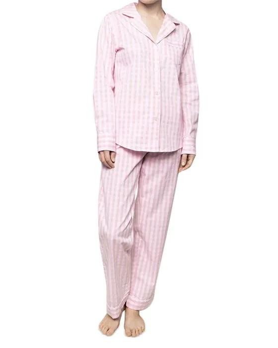 Gingham Cotton Pajama Set