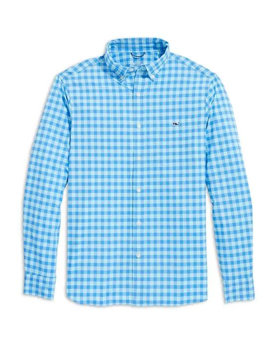 Gingham On The Go Long Sleeve Button Down Shirt