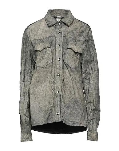 GIORGIO BRATO | Steel grey Women‘s Patterned Shirts & Blouses