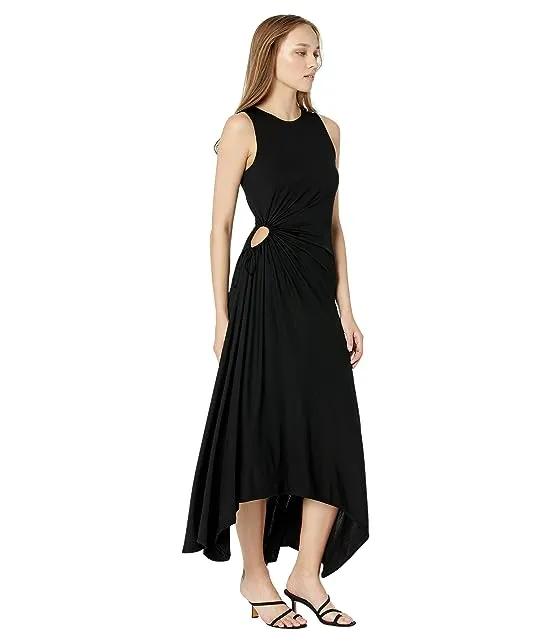 Giullia Jersey Dress with Ruched Circle