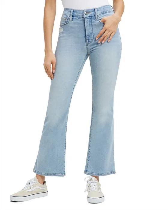 GLC High Rise Mini Bootcut Jeans in I403