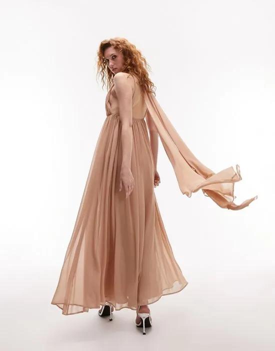 goddess gown occasion maxi dress in blush