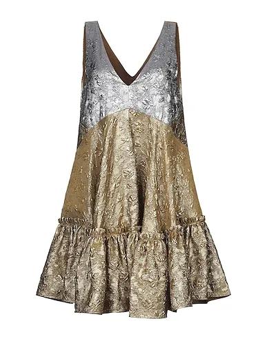 Gold Brocade Short dress