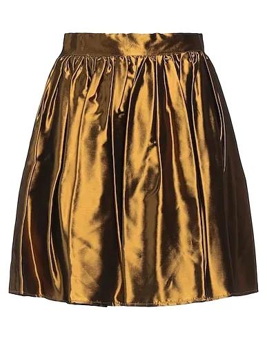 Gold Cady Mini skirt