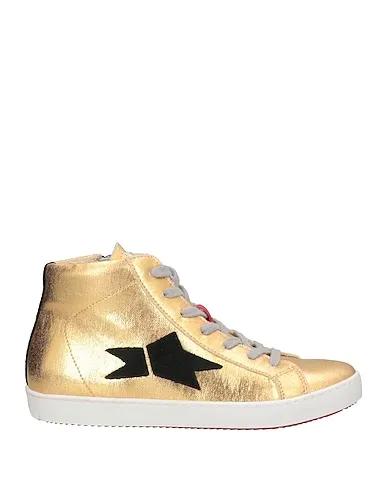 Gold Canvas Sneakers
