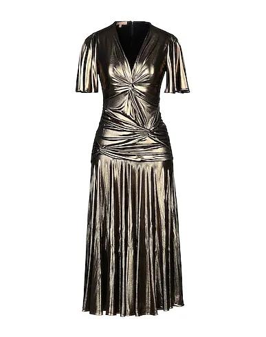 Gold Jersey Midi dress