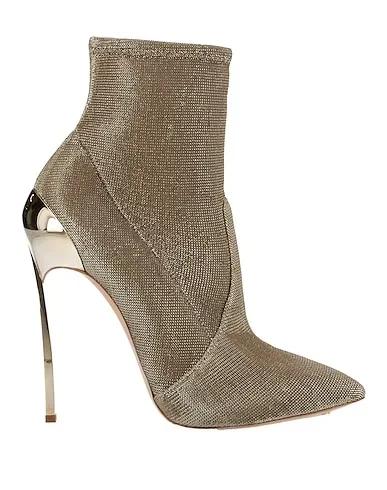 Gold Knitted Ankle boot
