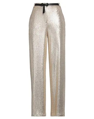 Gold Knitted Casual pants