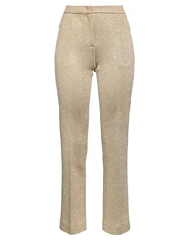 Gold Knitted Casual pants
