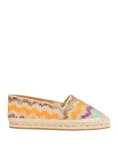 Gold Knitted Espadrilles