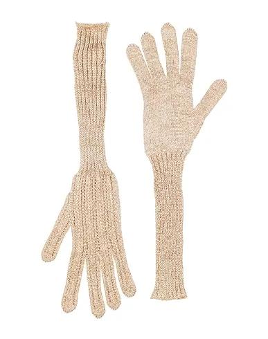 Gold Knitted Gloves