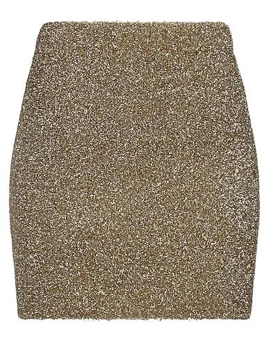 Gold Knitted Mini skirt