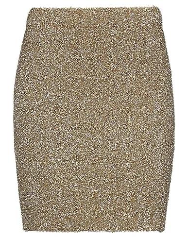 Gold Knitted Mini skirt