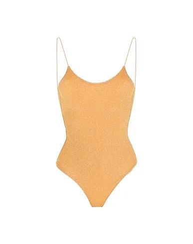 Gold Knitted One-piece swimsuits LUMIERE MAILLOTT
