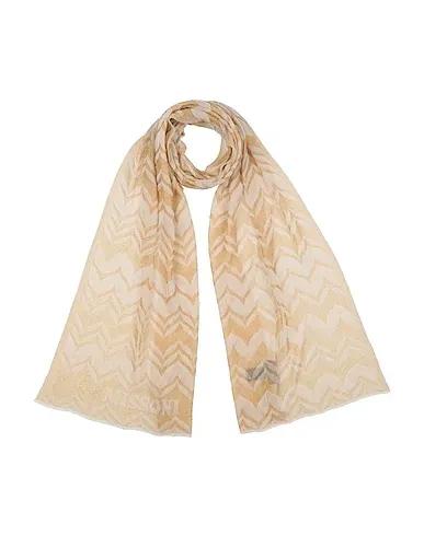 Gold Knitted Scarves and foulards
