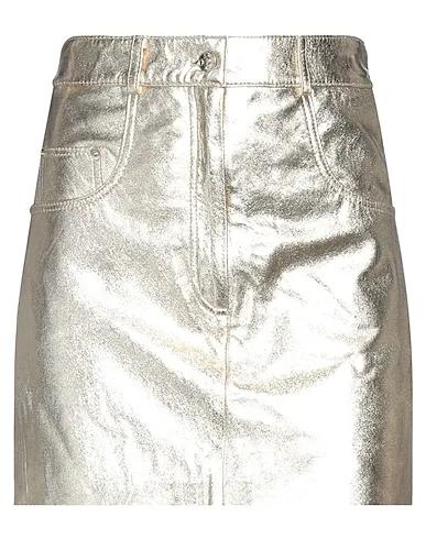 Gold Leather Mini skirt