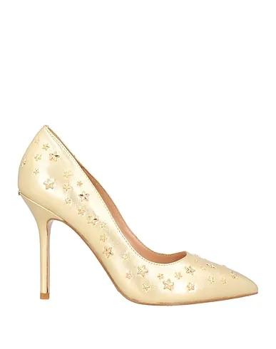 Gold Leather Pump